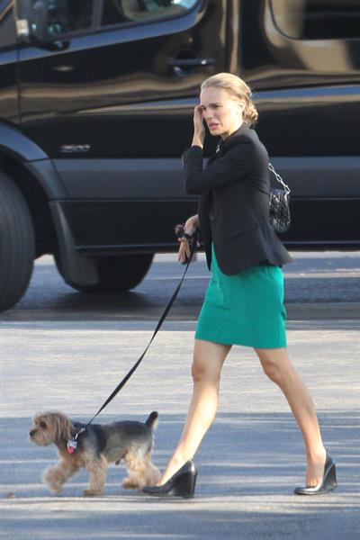 Natalie Portman ...filming on set in Austin Sept 30, 2012 