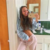 Taylor Alesia taking a selfie