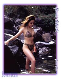 Yumi Adachi in a bikini