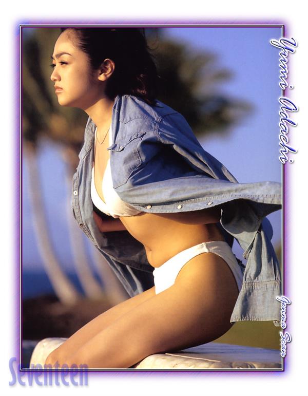Yumi Adachi in a bikini
