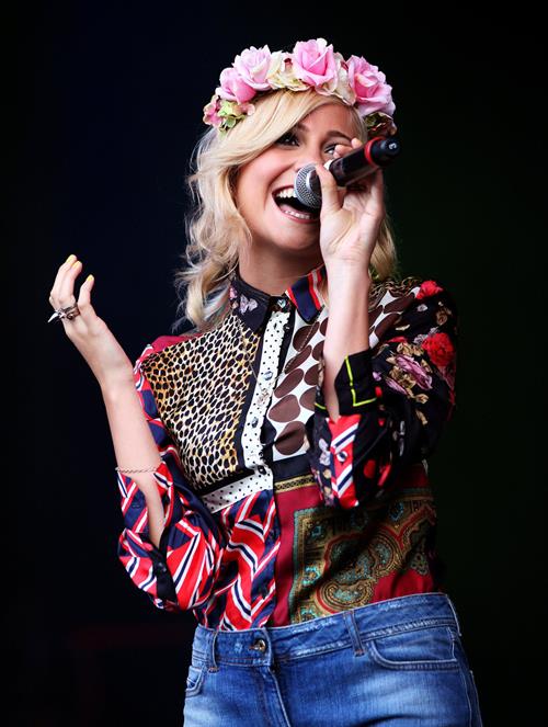 Pixie Lott performs at the Cornbury Music Festival at Great Tew Estate on June 29, 2012 in Oxford, England