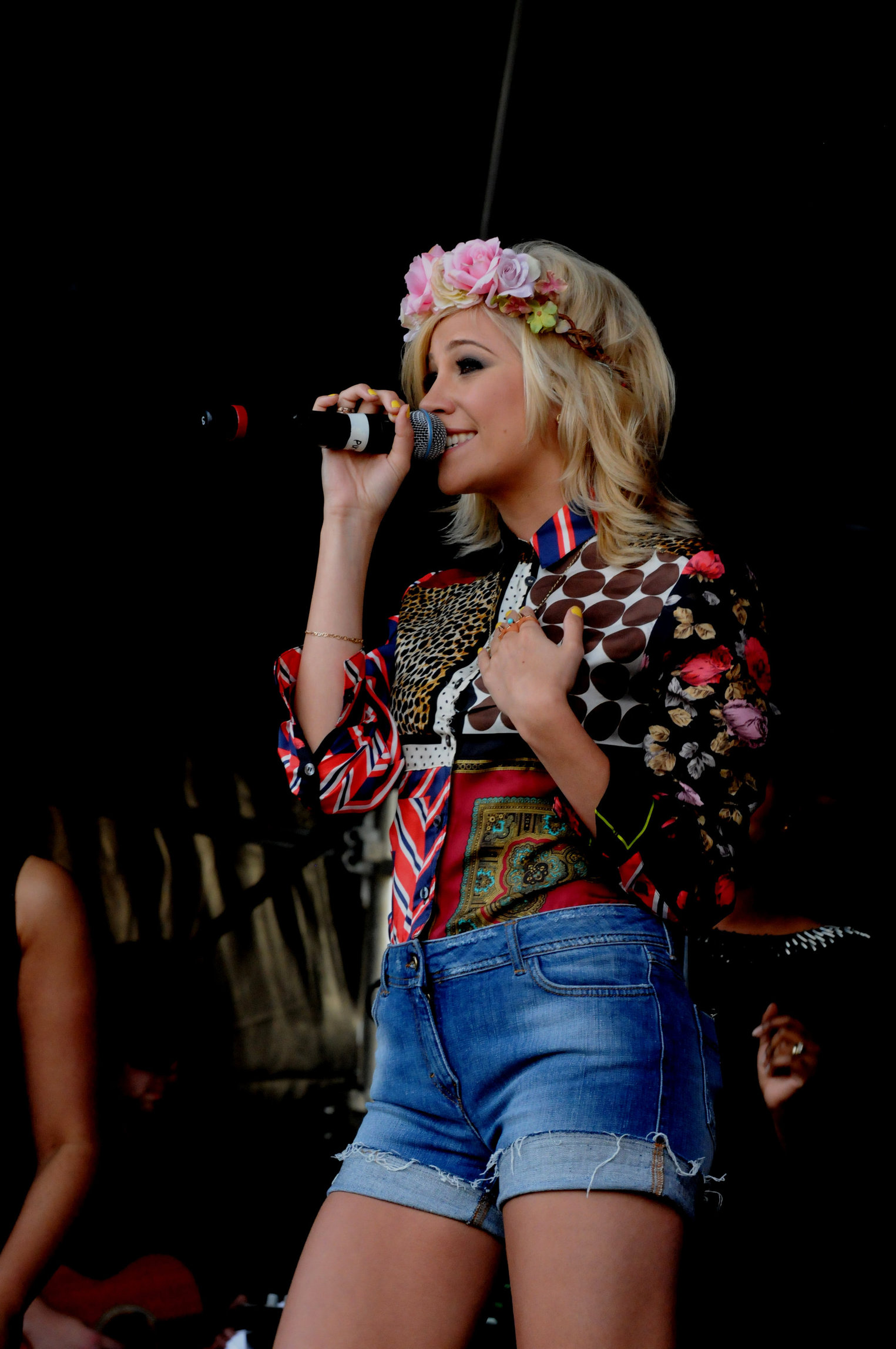 Pixie Lott performs at the Cornbury Music Festival at Great Tew Estate on June 29, 2012 in Oxford, England