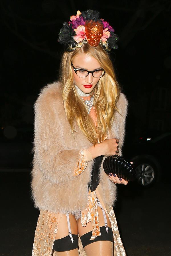 Rosie Huntington-Whiteley - At A Halloween Party In Beverly Hills October 26, 2012