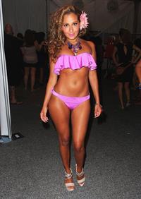 Adrienne Bailon Mercedes Benz Fashion Week Swim at the Raleigh - July 15, 2011