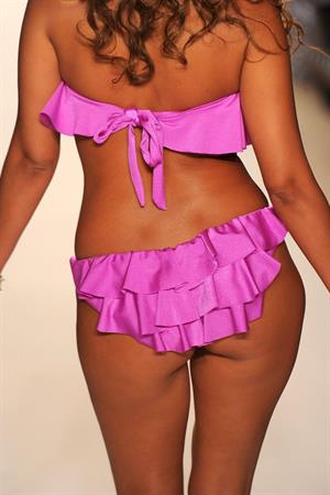 Adrienne Bailon Mercedes Benz Fashion Week Swim at the Raleigh - July 15, 2011