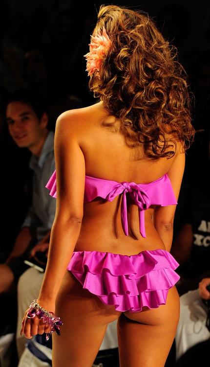 Adrienne Bailon Mercedes Benz Fashion Week Swim at the Raleigh - July 15, 2011