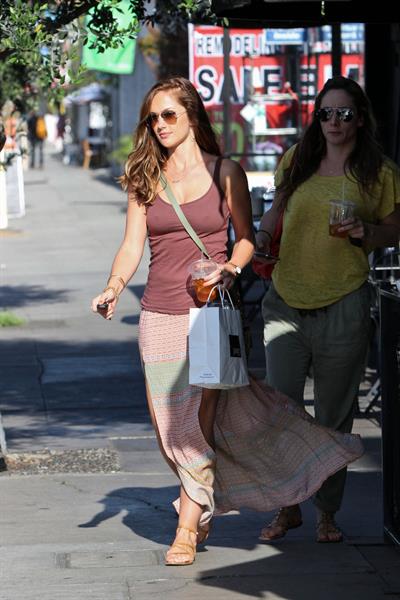 Minka Kelly leaving Joans on Third in Hollywood on May 21, 2012