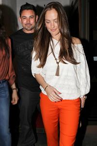 Minka Kelly leaving Madeo restaurant Los Angeles on March 24, 2012 