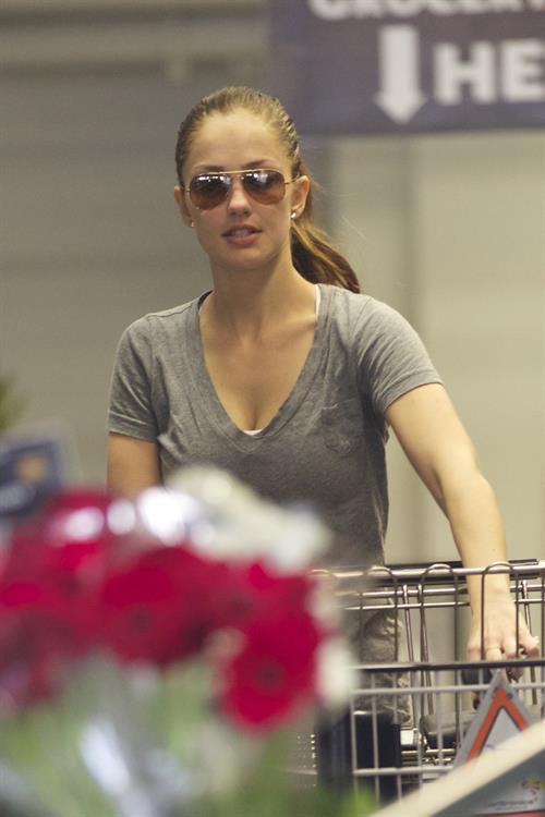Minka Kelly grocery shopping in Los Angeles 1/14/13 