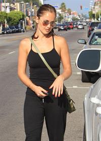 Minka Kelly walking to her car in Hollywood on July 5, 2012