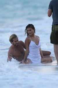 Nina Agdal Photoshoot for Bebe in Miami - November 12, 2013 