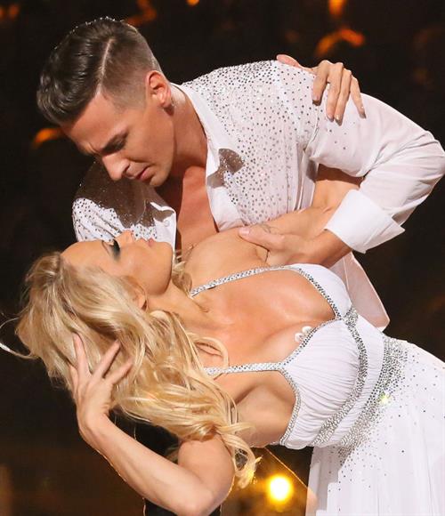 Pamela Anderson Appears in the TV Show Dancing on Ice, UK 06/01/13 