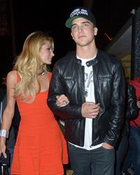 Paris Hilton enjoys a night out with her boyfriend in Beverly Hills on June 6, 2013