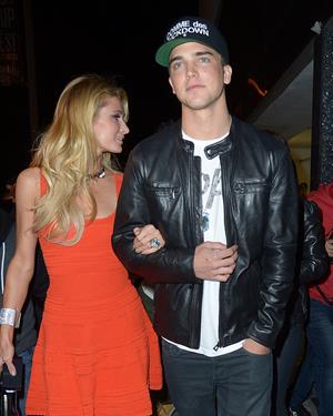 Paris Hilton enjoys a night out with her boyfriend in Beverly Hills on June 6, 2013