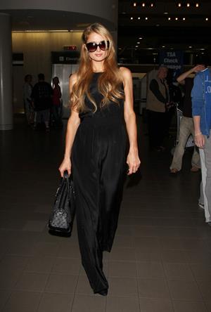 Paris Hilton arrive at LAX Airport 9/30/13