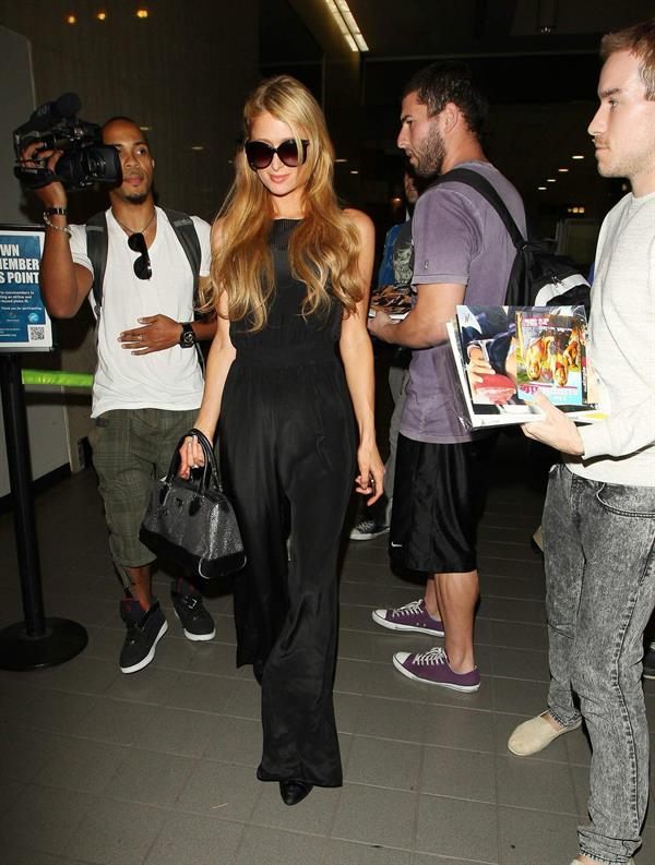 Paris Hilton arrive at LAX Airport 9/30/13