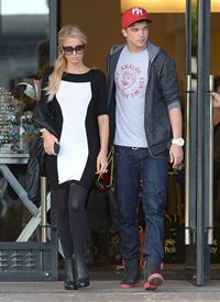 Paris Hilton and Her Boyfriend River Viiperi Shop at Barneys New York on December 15, 2012 