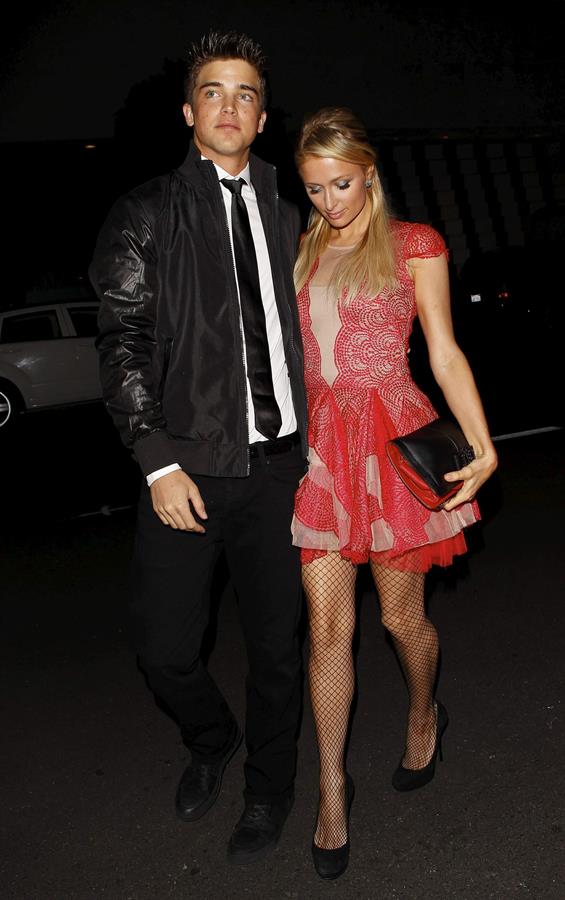 Paris Hilton Christmas dinner at Mr Chow December 15, 2012 