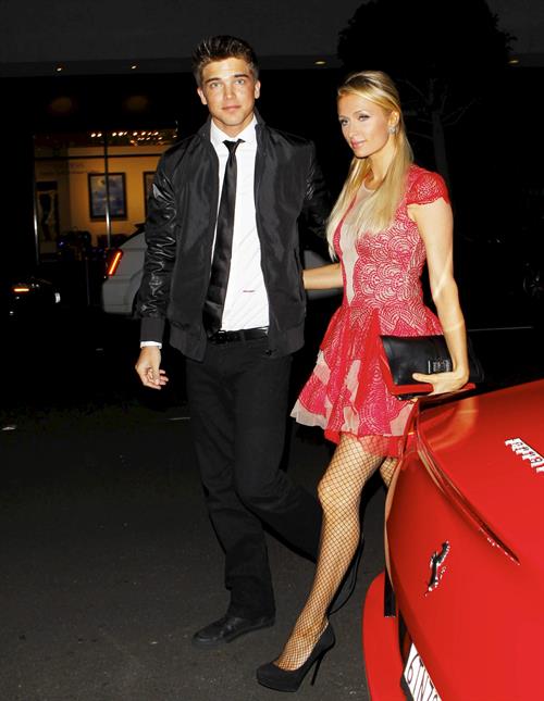 Paris Hilton Christmas dinner at Mr Chow December 15, 2012 