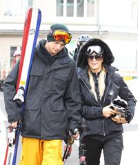 Paris Hilton enjoying a day in the mountains of Aspen December 18, 2012 