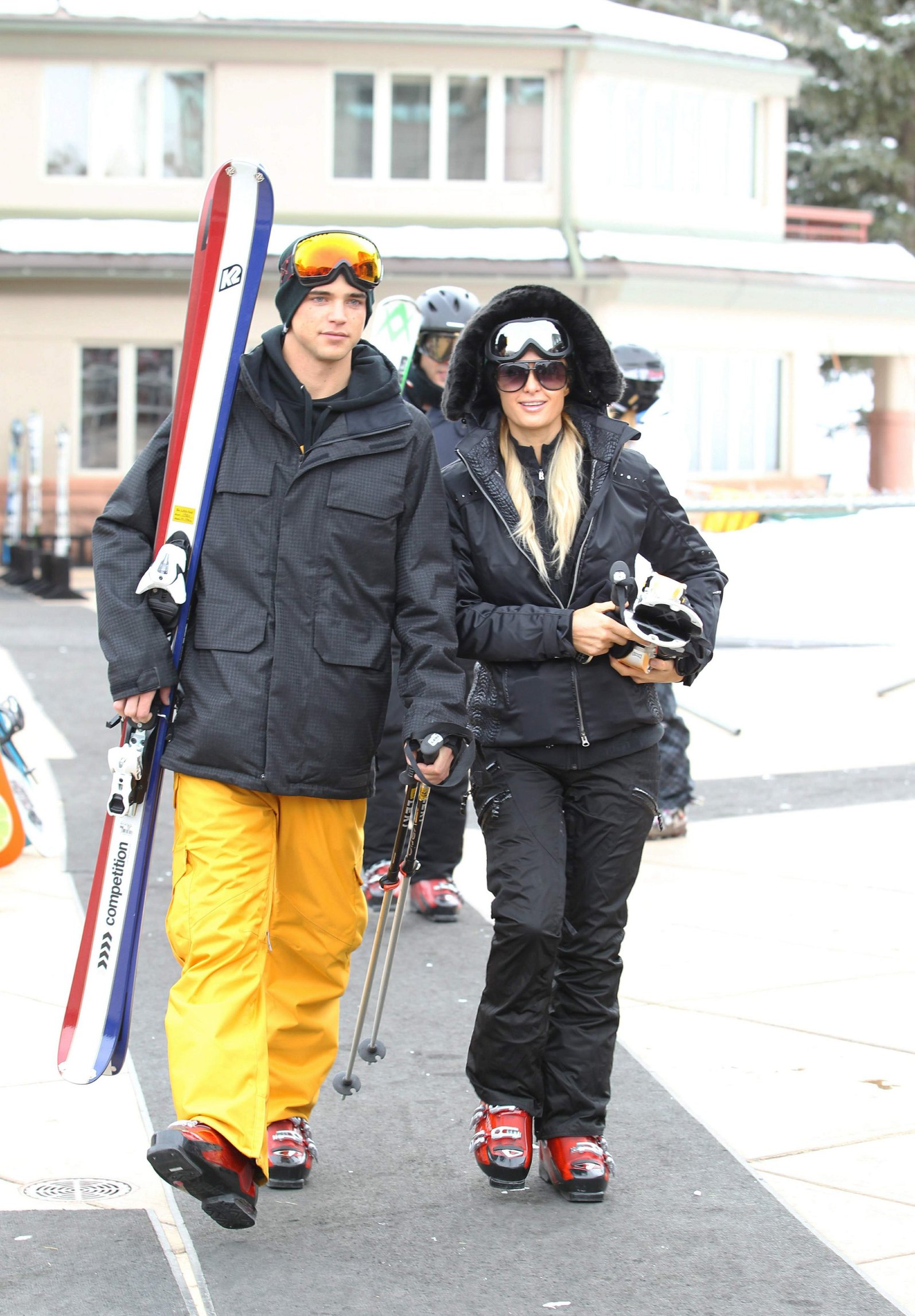 Paris Hilton enjoying a day in the mountains of Aspen December 18, 2012 