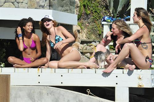 Bella Thorne in a bikini in Malibu on August 18, 2014