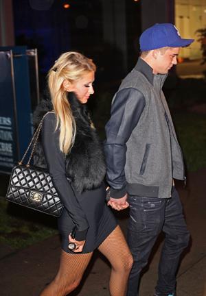 Paris Hilton Arrives with boyfriend River Viiperi to BOA Steakhouse Restaurant in West Hollywood (November 17, 2011) 