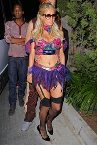 Paris Hilton at the Playboy Mansion Halloween Party in Los Angeles 10/27/12