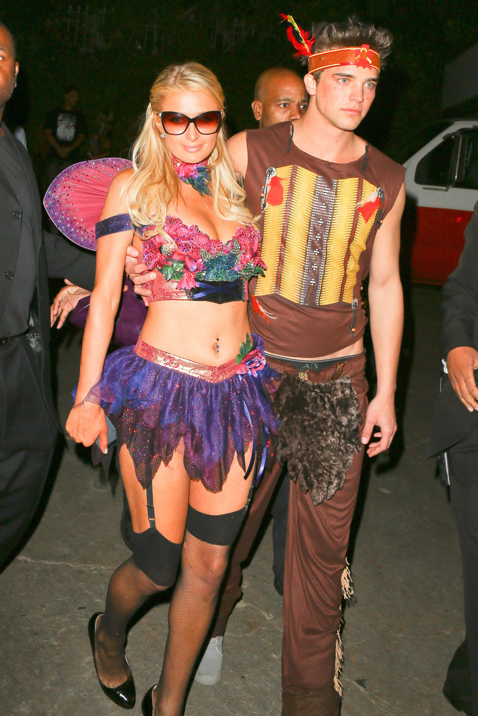 Paris Hilton at the Playboy Mansion Halloween Party in Los Angeles 10/27/12