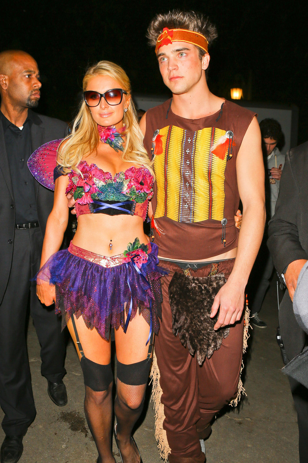 Paris Hilton at the Playboy Mansion Halloween Party in Los Angeles 10/27/12