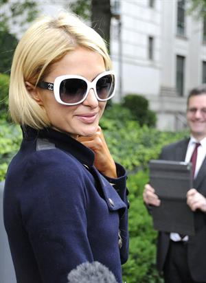 Paris Hilton Leaves Federal Court in NYC June 4, 2012