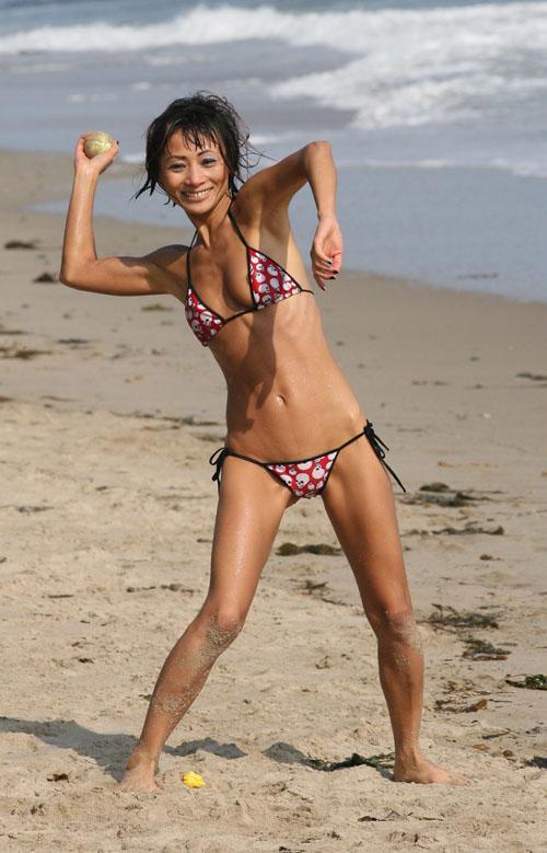 Bai Ling in a bikini