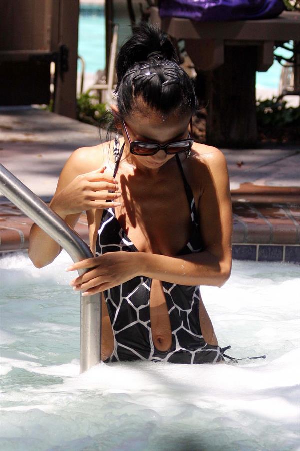 Bai Ling in a bikini