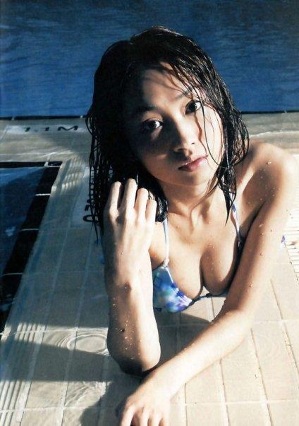 Carol Yeung in a bikini