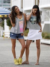 Adriana Lima and Alessandra Ambrosio Photoshoot in Venice beach March 7, 2013