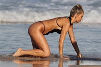 Madison Edwards during a photoshoot on Tamarama Beach in Sydney on August 23, 2017