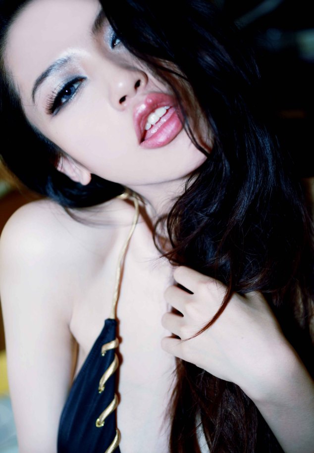 Pan Shuang Shuang in a bikini