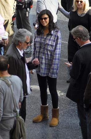 Adrianne Palicki on Wonder Woman set 3/29/2011 