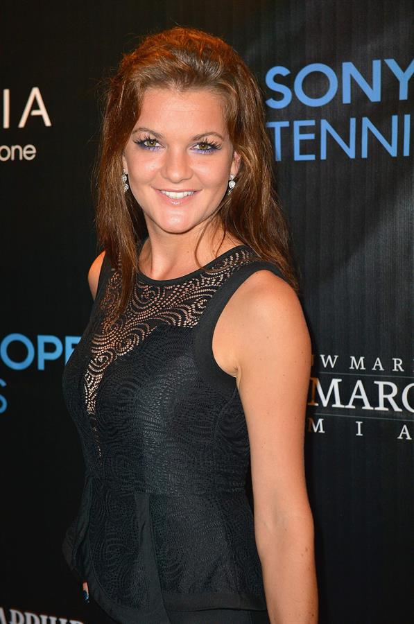 Agnieszka Radwanska arrives at Sony Open Player Party 2013 at JW Marriott Marquis in Miami March 19, 2013 