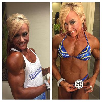 Amanda Michelle Folstad Ptak in a bikini taking a selfie