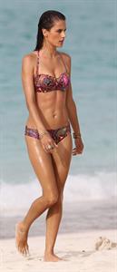 Alessandra Ambrosio in a bikini for a Victoria's Secret photo shoot on July 22, 2010 in St. Barts