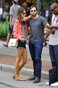 Alessandra Ambrosio Bar Pitti in New York City on June 23, 2011 