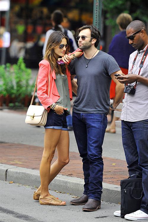Alessandra Ambrosio Bar Pitti in New York City on June 23, 2011 