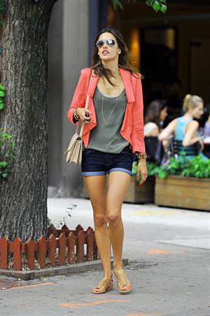 Alessandra Ambrosio Bar Pitti in New York City on June 23, 2011 