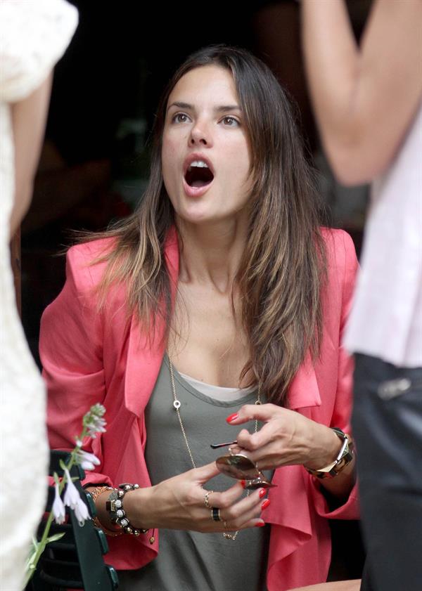 Alessandra Ambrosio Bar Pitti in New York City on June 23, 2011 