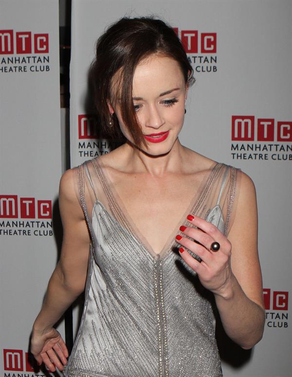 Alexis Bledel Regrets off Broadway opening night in New York on March 27, 2012