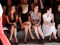 Alexis Bledel Monique Lhuillier Spring 2011 fashion show on September 13, 2010