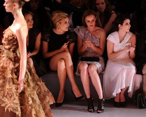 Alexis Bledel Monique Lhuillier Spring 2011 fashion show on September 13, 2010