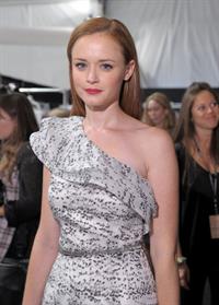 Alexis Bledel Monique Lhuillier Spring 2011 fashion show on September 13, 2010