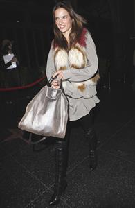 Alessandra Ambrosio arrives at Beso restaurant in West Hollywood on December 3, 2010